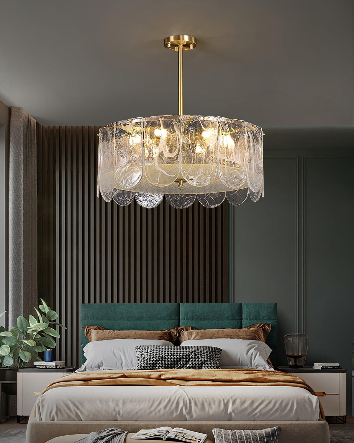 Eiraline Chandelier Traditional Classic Glass Metal