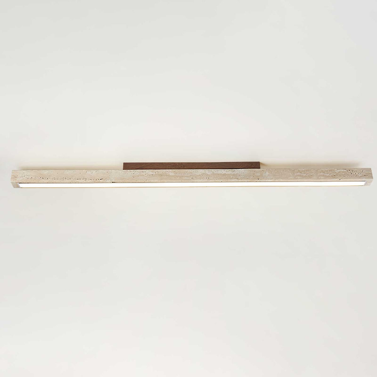 Valinian Minimalist Travertine Linear Ceiling Light
