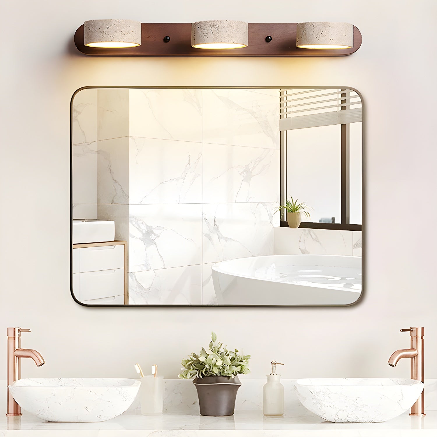 Talia Travertine Indoor Wall Light Neutral