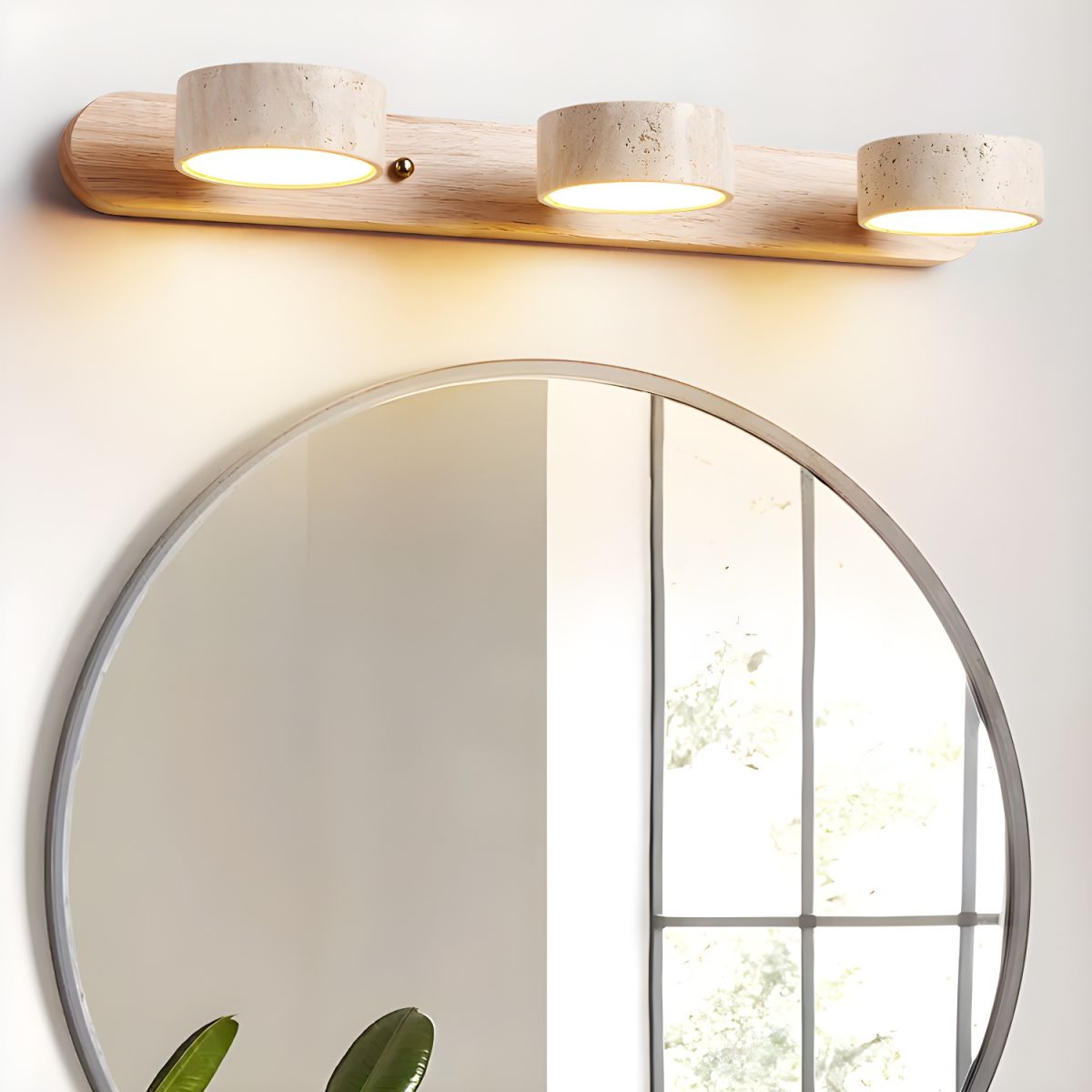 Voloreth Minimalist Travertine Wall Light