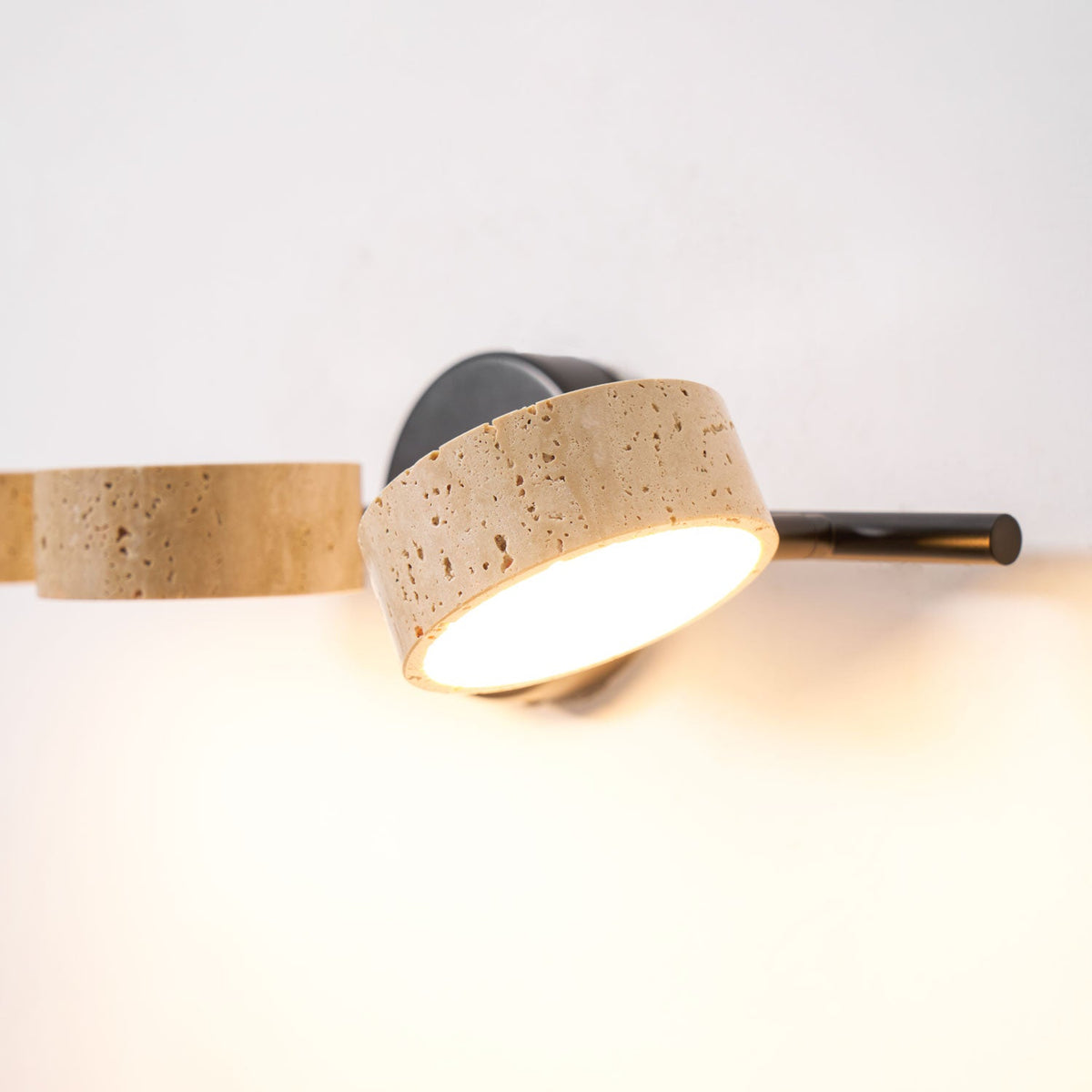 Ceshair Wall Light Multi Head Travertine Vanity Light