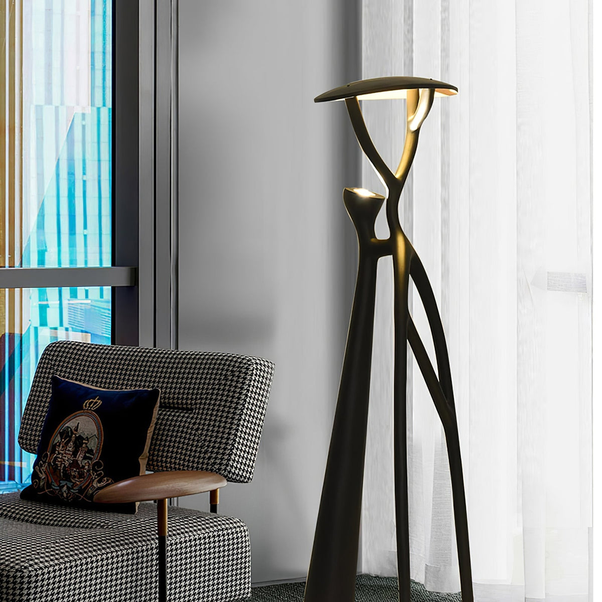 Seluia Gothic Tree Sculpture Floor Lamp