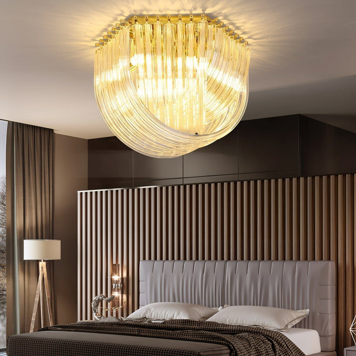 Nern Postmodern Luxury Glass Ceiling Lamp