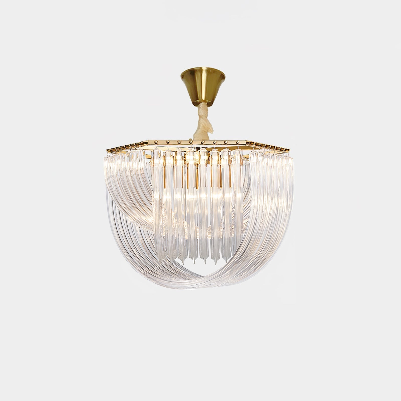 Sylnen Chandelier Clear Curved Tiered