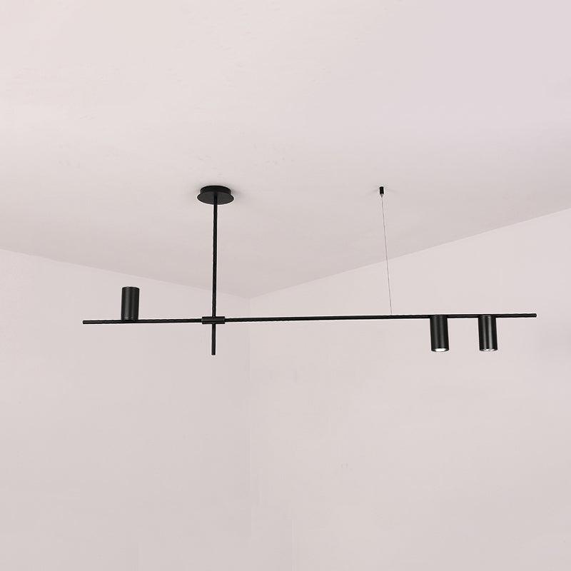 Solenelle Chandelier Tribes Brass Linear Cylinder