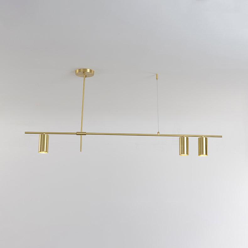 Solenelle Chandelier Tribes Brass Linear Cylinder