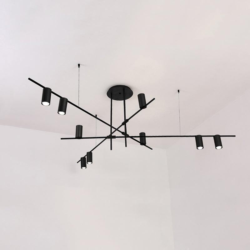 Solenelle Chandelier Tribes Brass Linear Cylinder