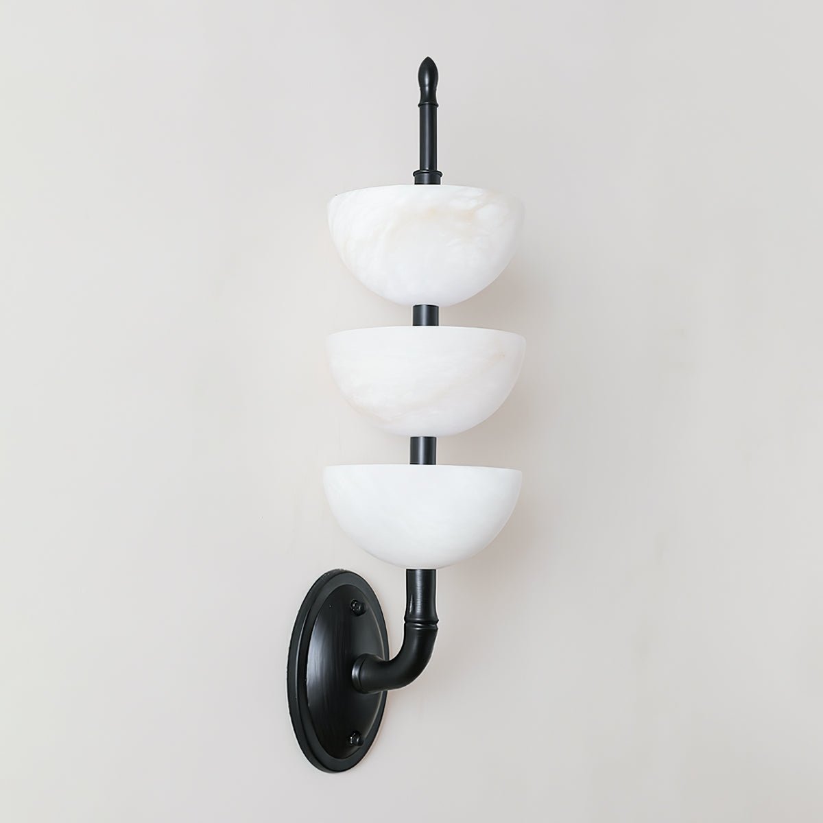 Rosestone Triple Alabaster Indoor Wall Light