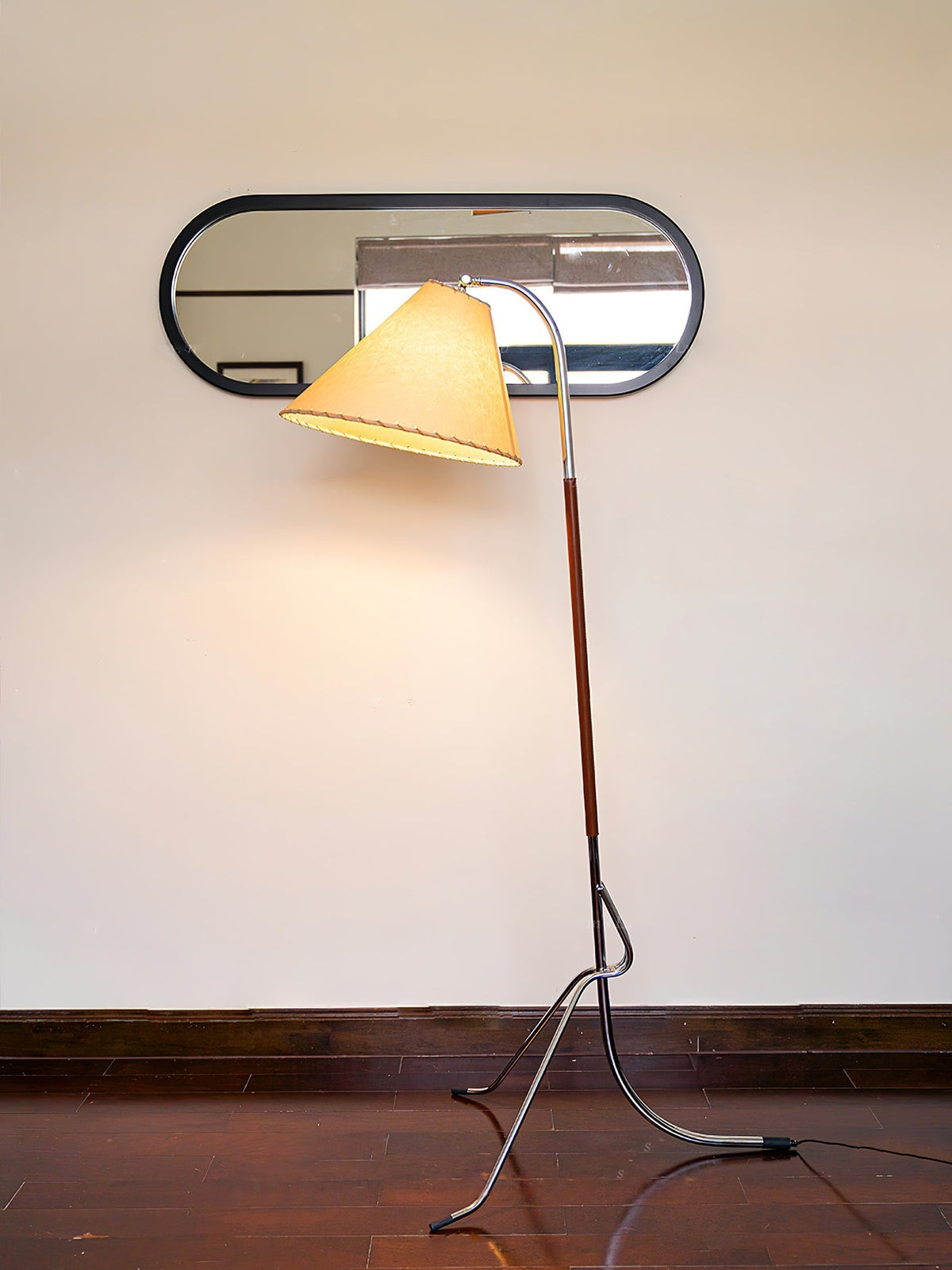 Lysandir Arc-shaped Wood Floor Lamp