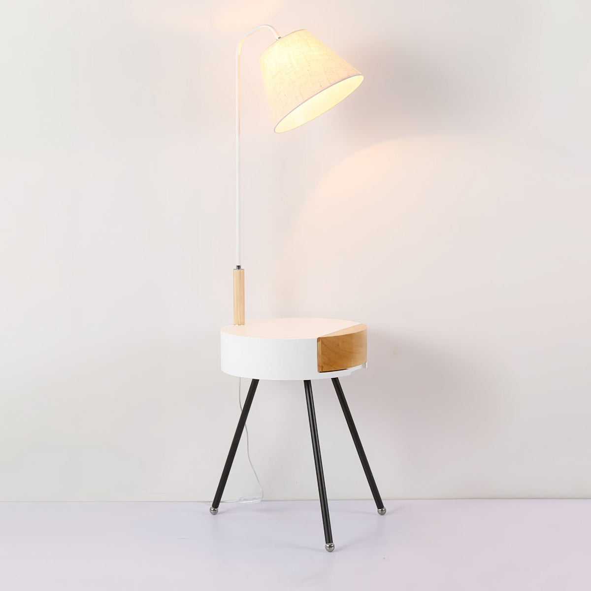 Lumo Tripod Fabric Floor Lamp