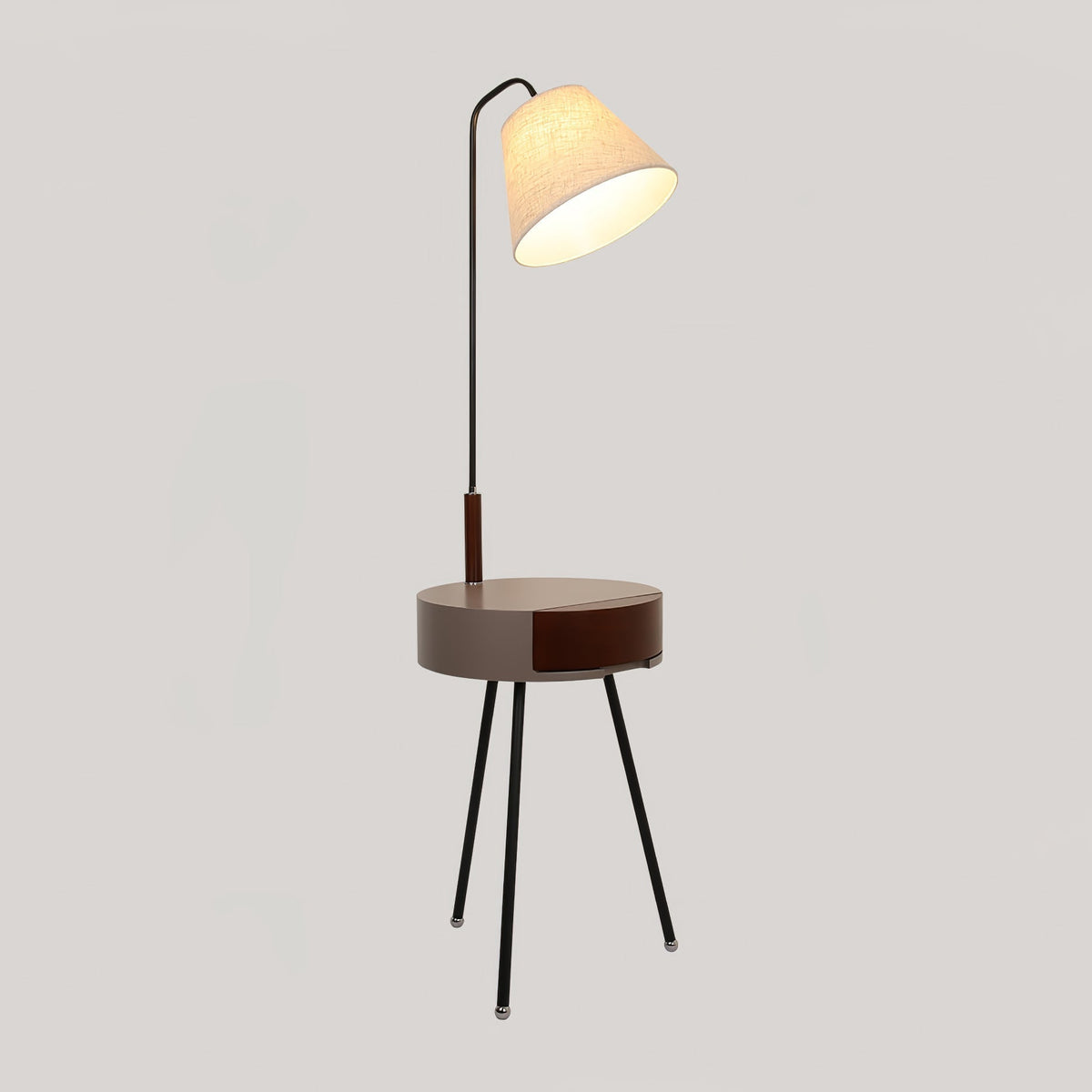 Lumo Tripod Fabric Floor Lamp