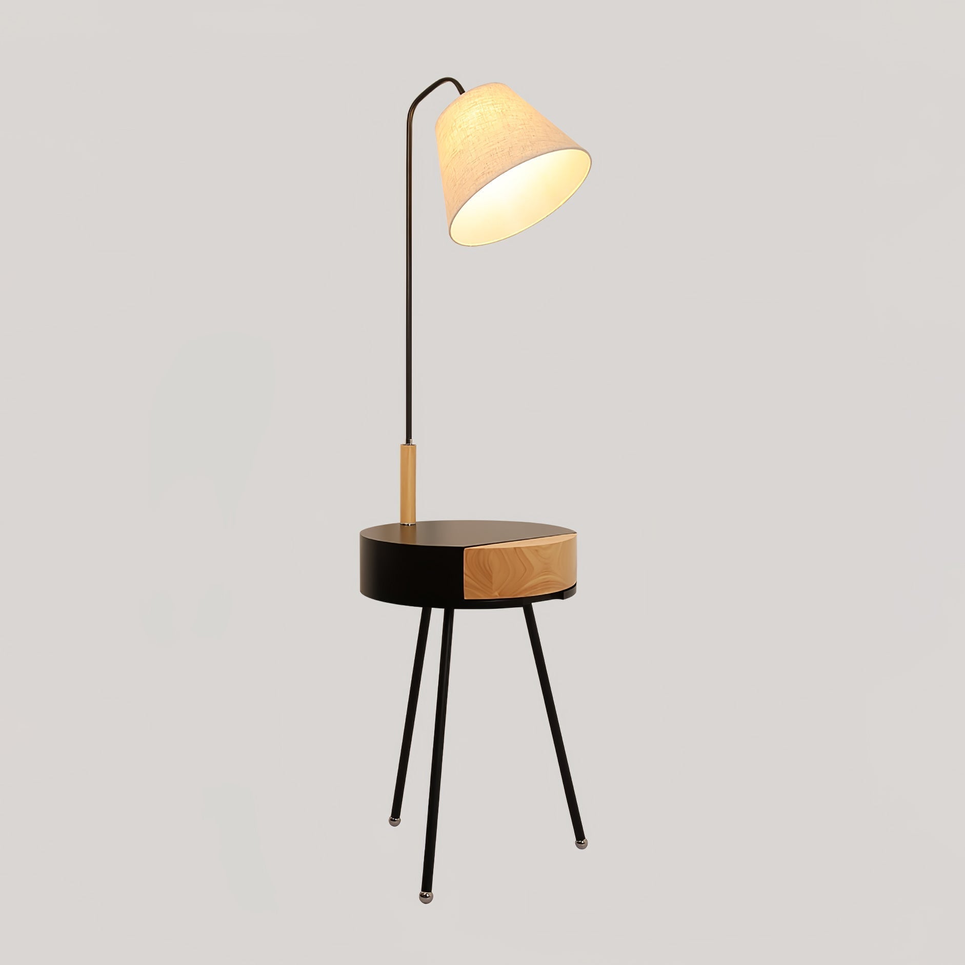 Lumo Tripod Fabric Floor Lamp