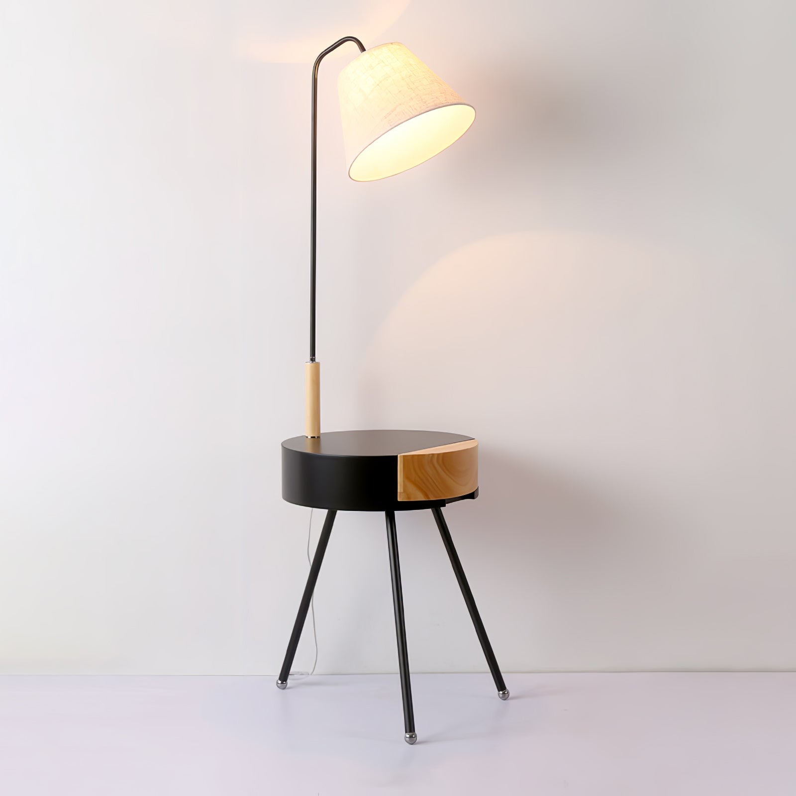 Lumo Tripod Fabric Floor Lamp