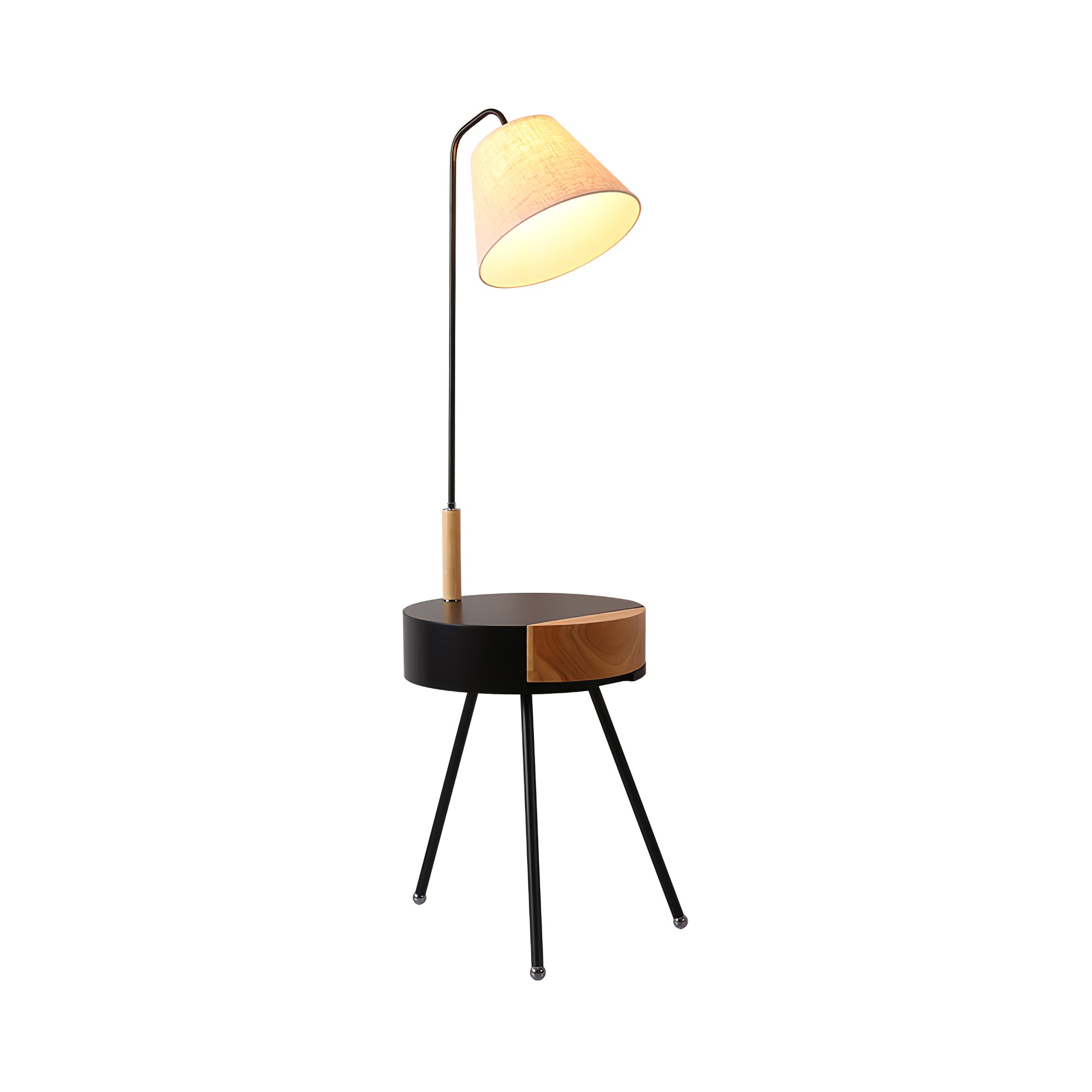 Lumo Tripod Fabric Floor Lamp