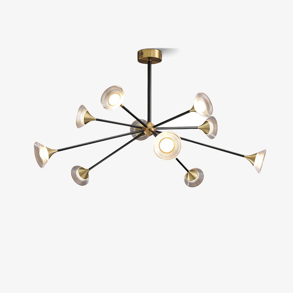 Myzoraris Mid Century Modern Glass Chandelier