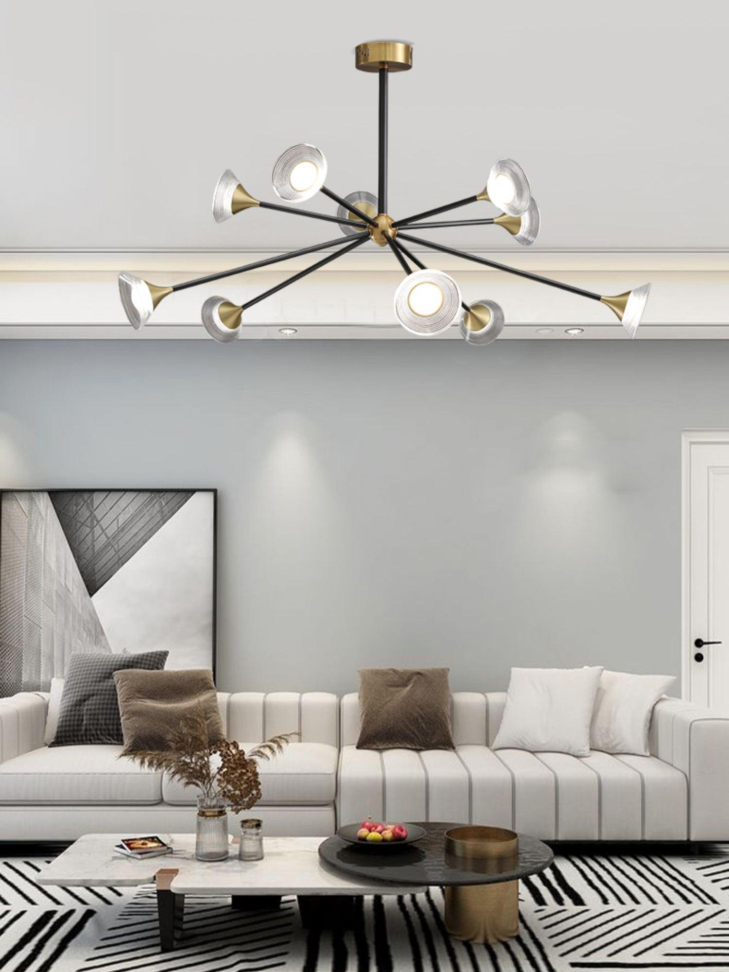 Myzoraris Mid Century Modern Glass Chandelier