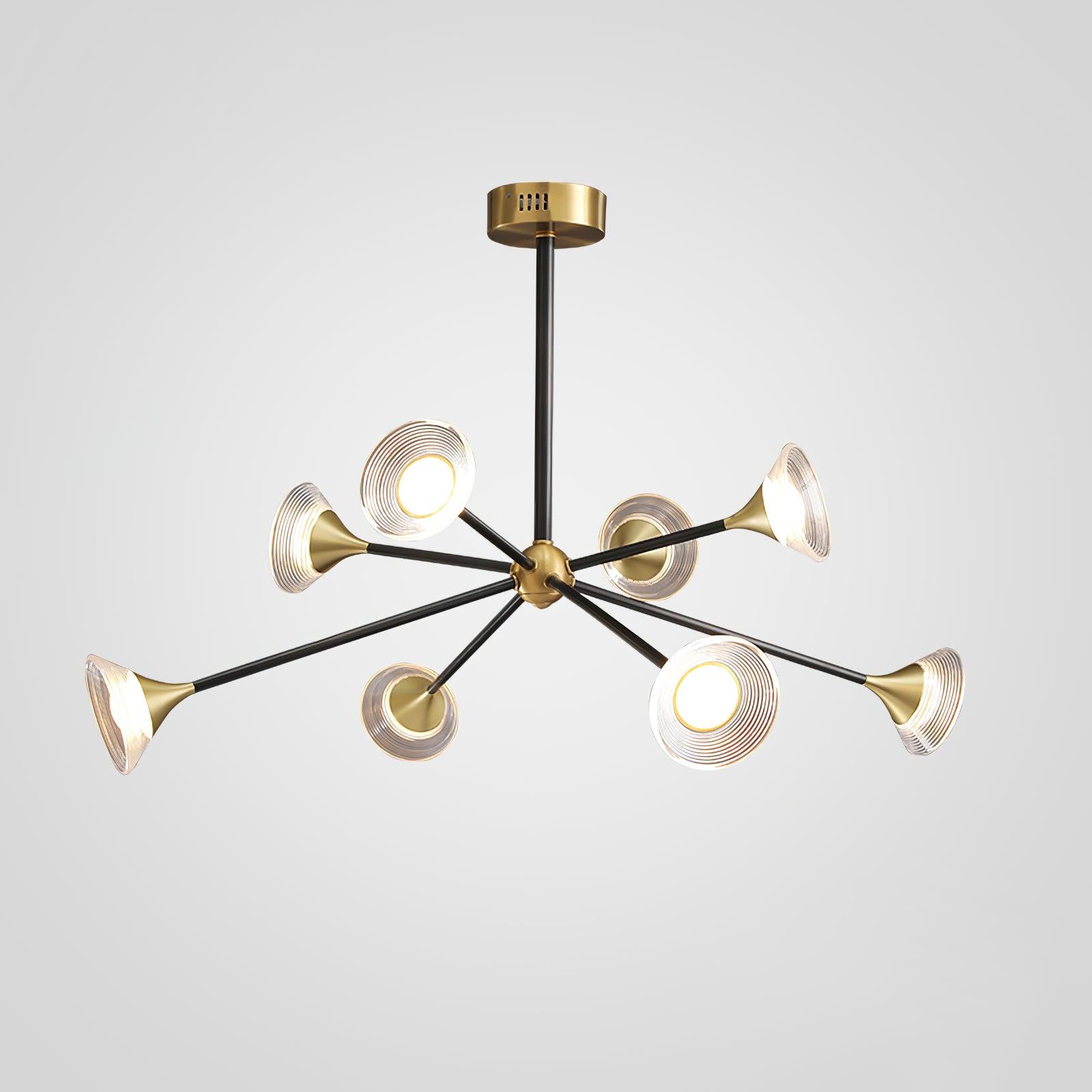 Myzoraris Mid Century Modern Glass Chandelier