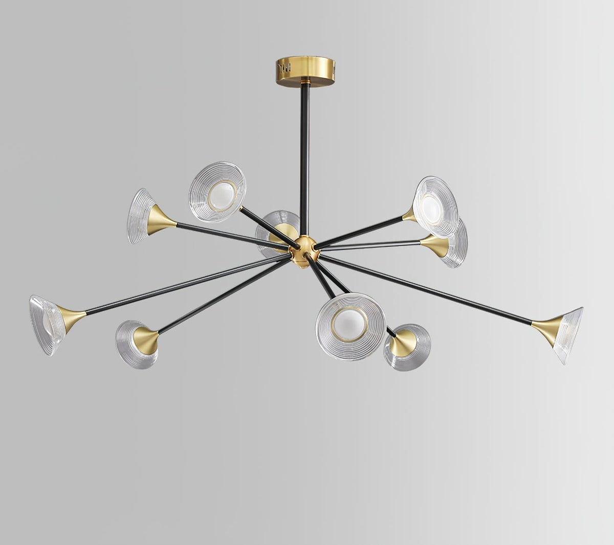 Myzoraris Mid Century Modern Glass Chandelier
