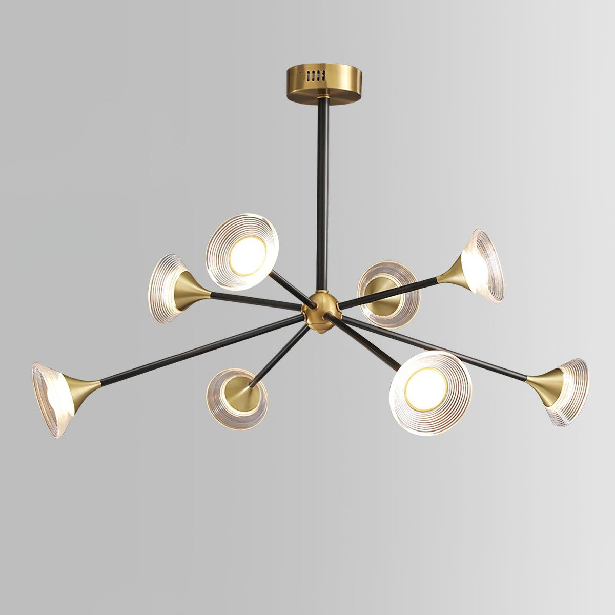 Myzoraris Mid Century Modern Glass Chandelier