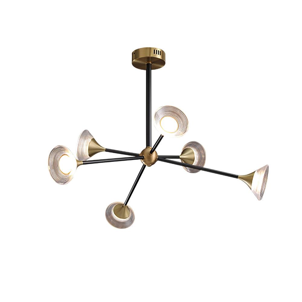 Myzoraris Mid Century Modern Glass Chandelier