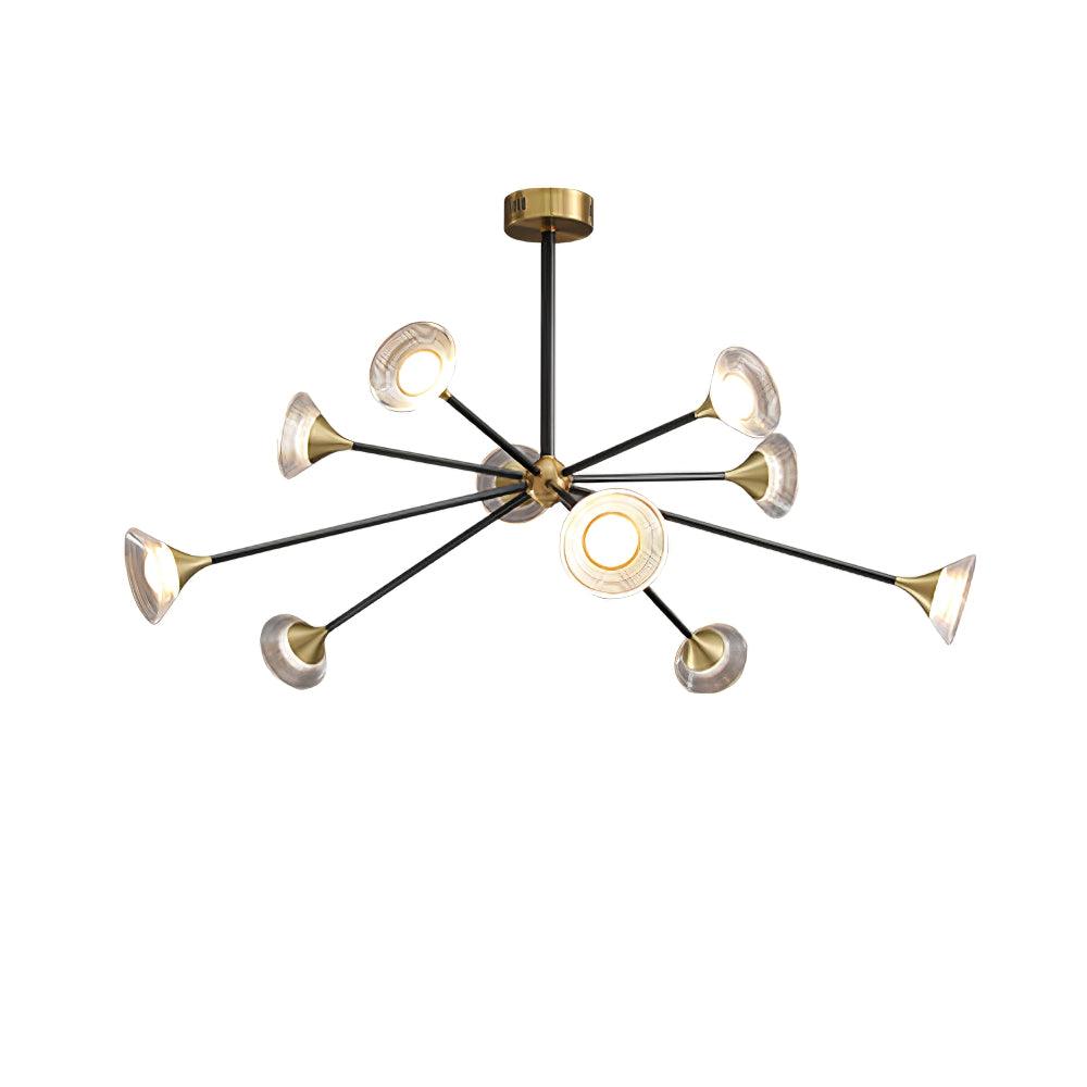 Myzoraris Mid Century Modern Glass Chandelier