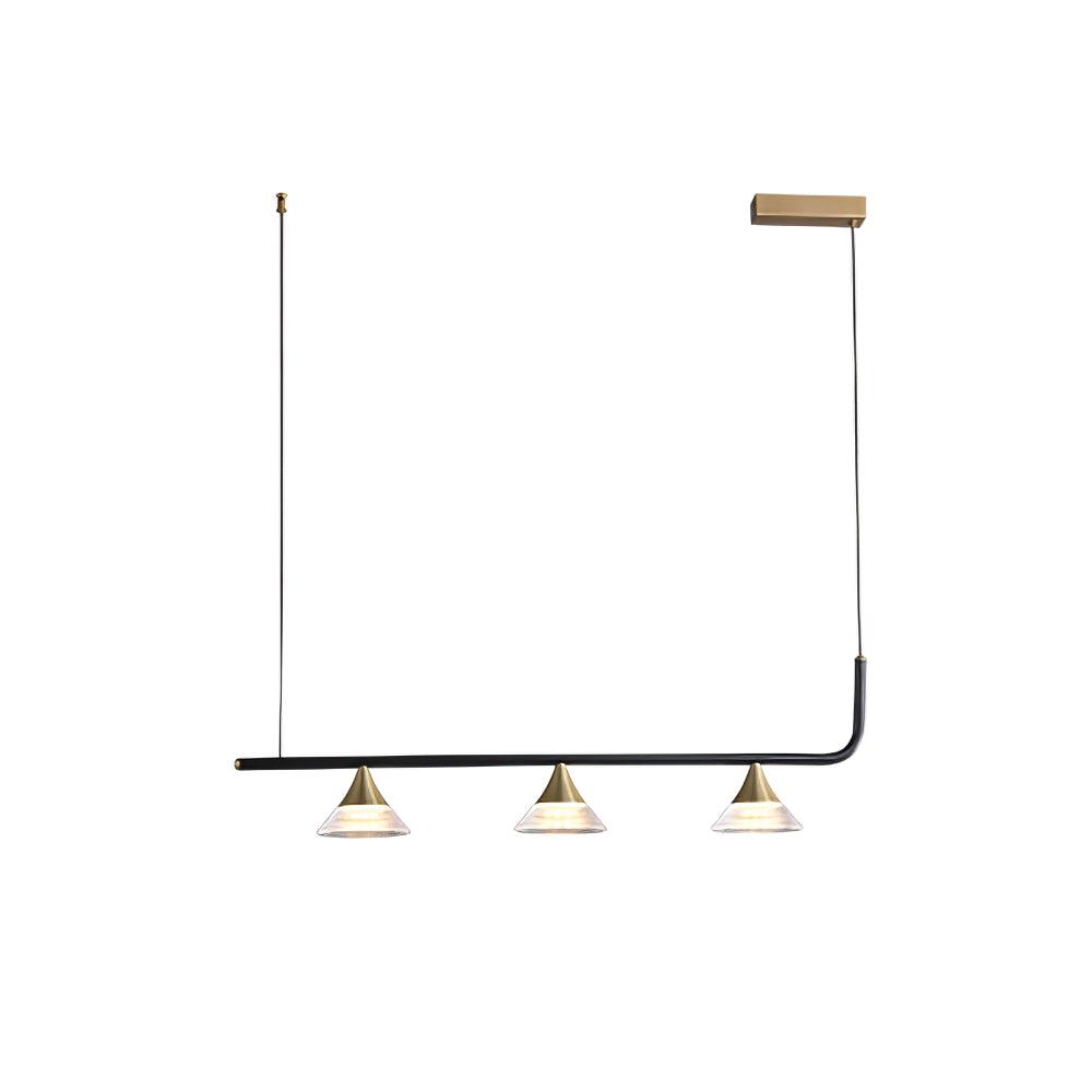 Auranielle Mid Century Modern Brass Pendant Light