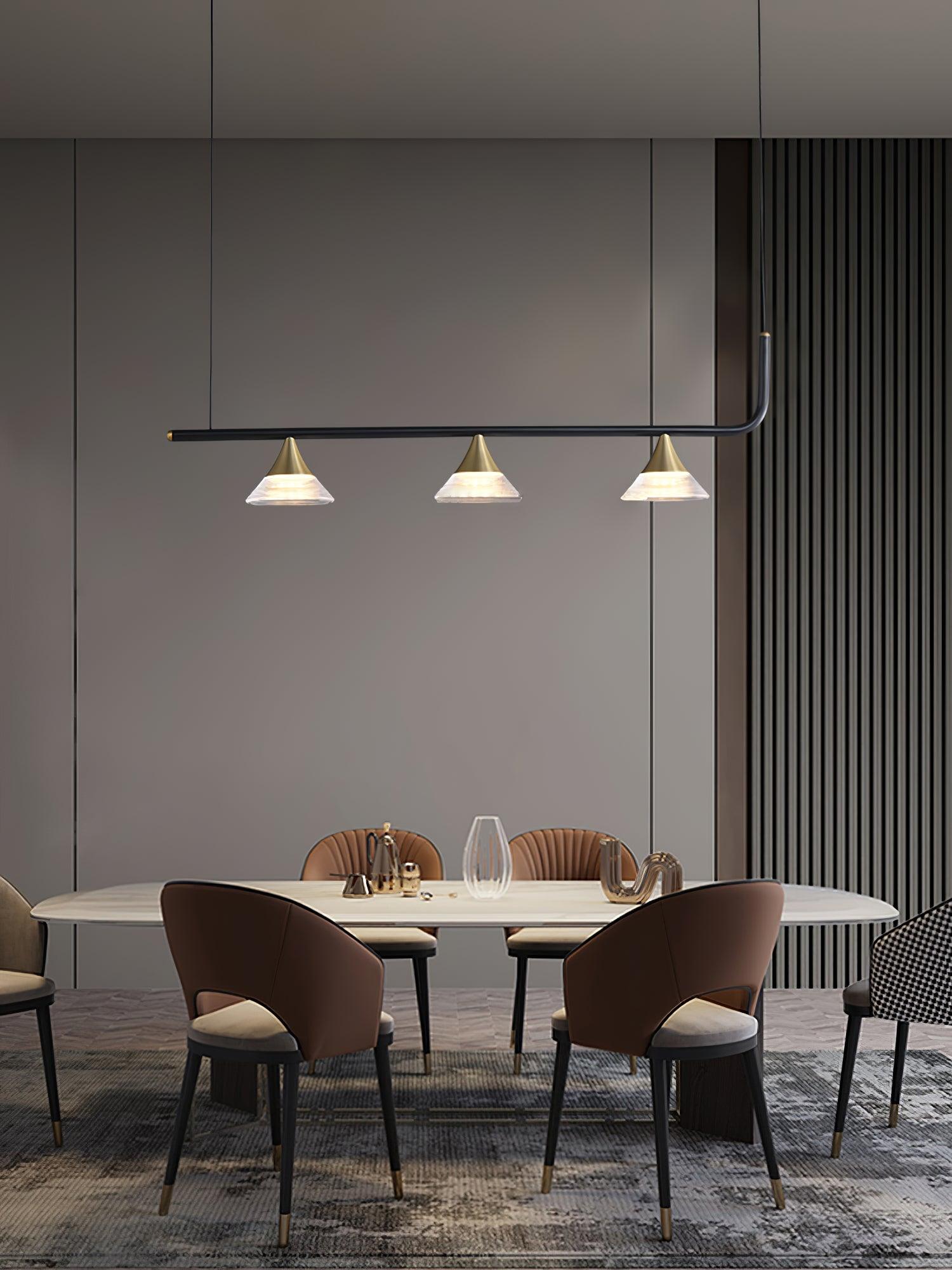 Auranielle Mid Century Modern Brass Pendant Light