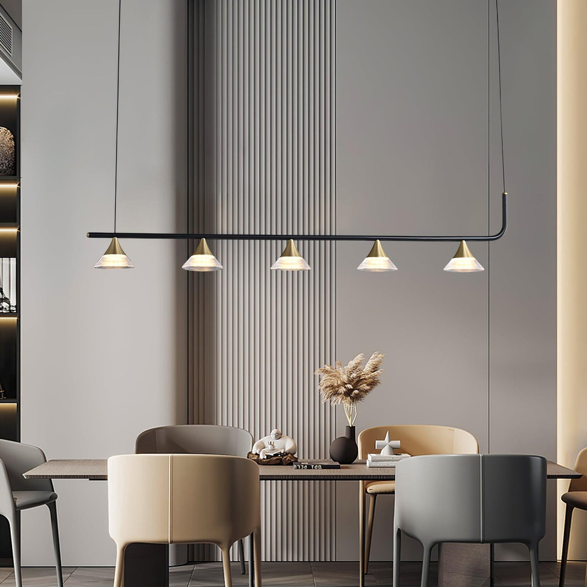 Auranielle Mid Century Modern Brass Pendant Light