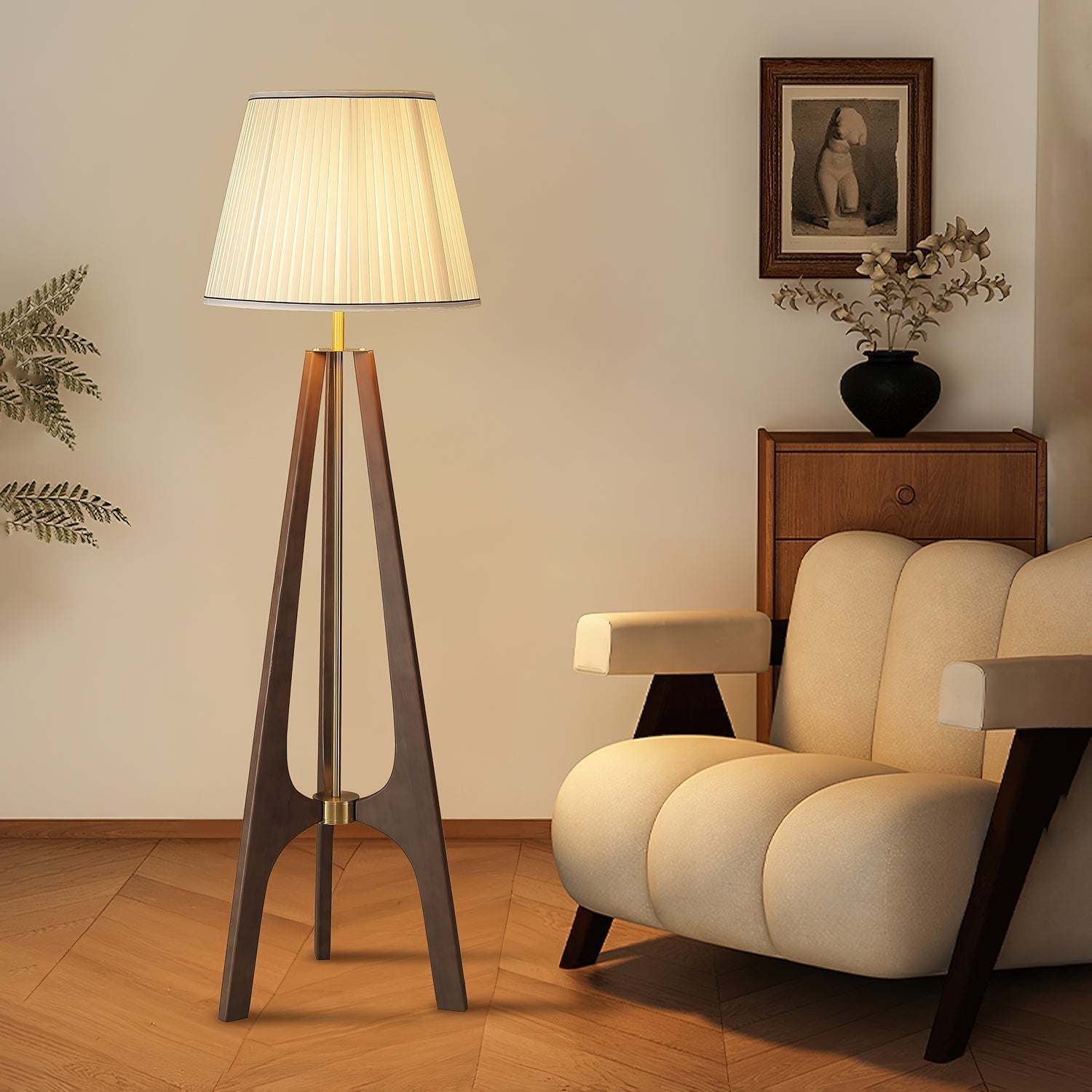 Halvyn Tripod Floor Lamp