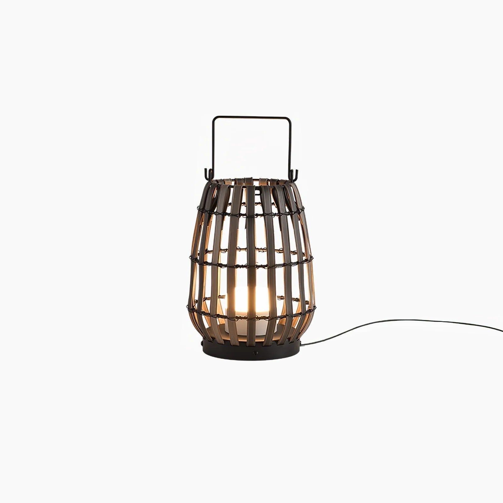 Veshael Tropic Braid Lantern Outdoor Lamp