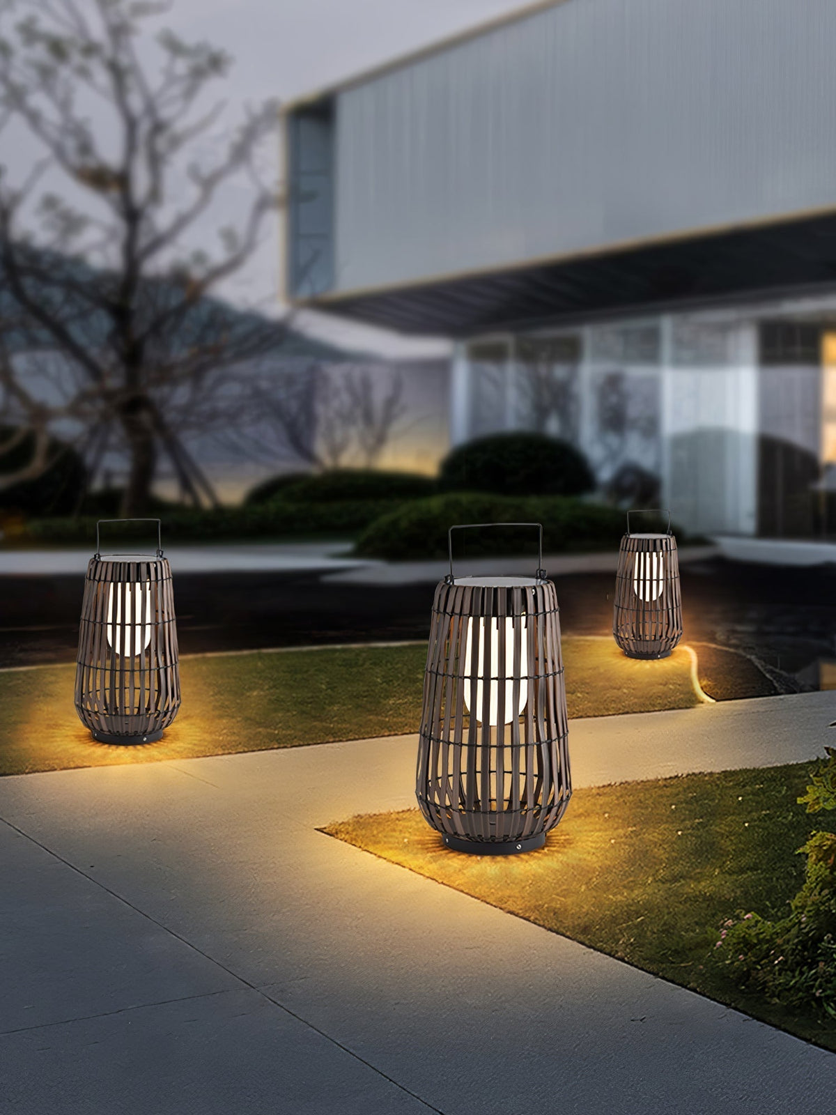 Veshael Tropic Braid Lantern Outdoor Lamp