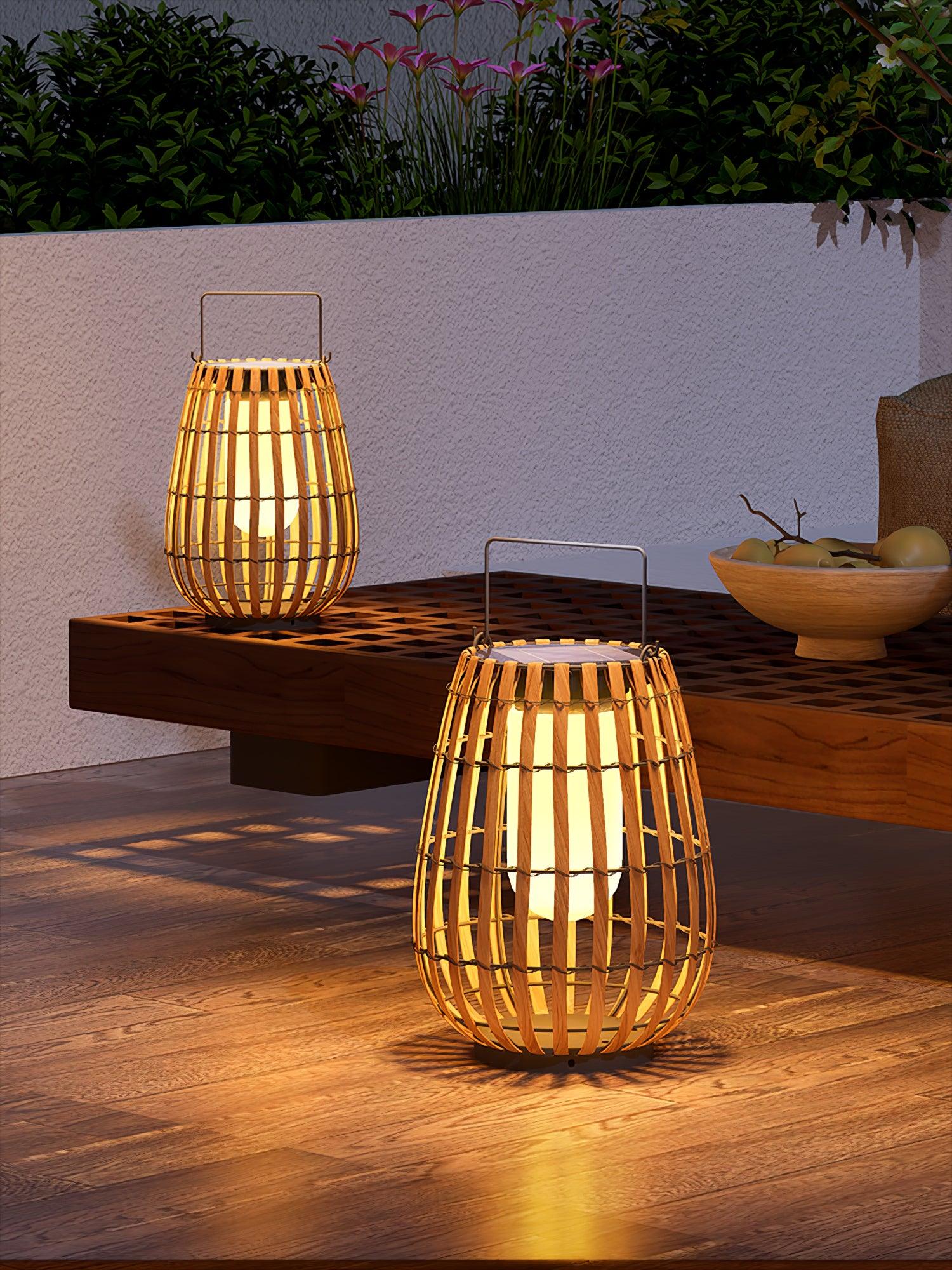 Veshael Tropic Braid Lantern Outdoor Lamp