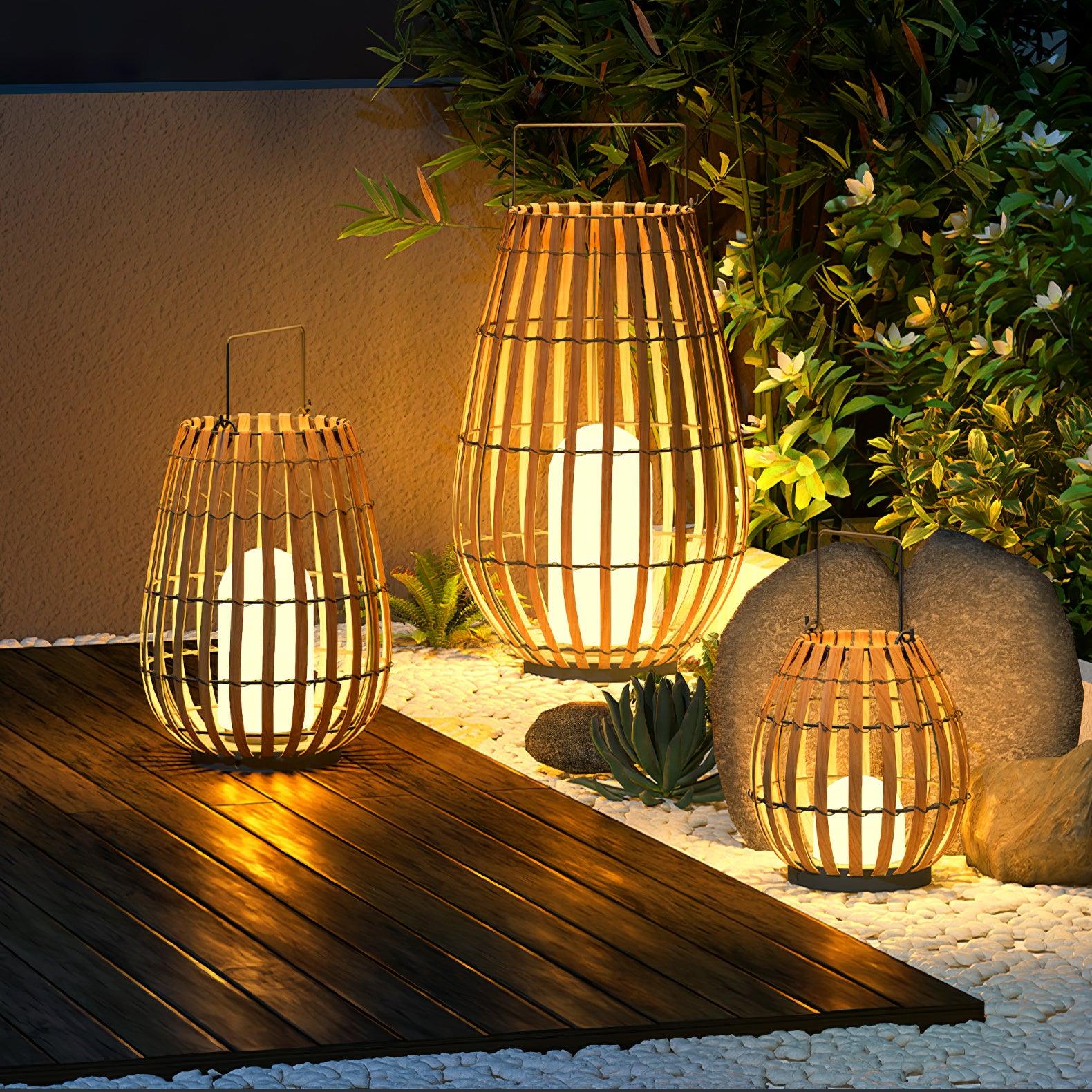 Veshael Tropic Braid Lantern Outdoor Lamp