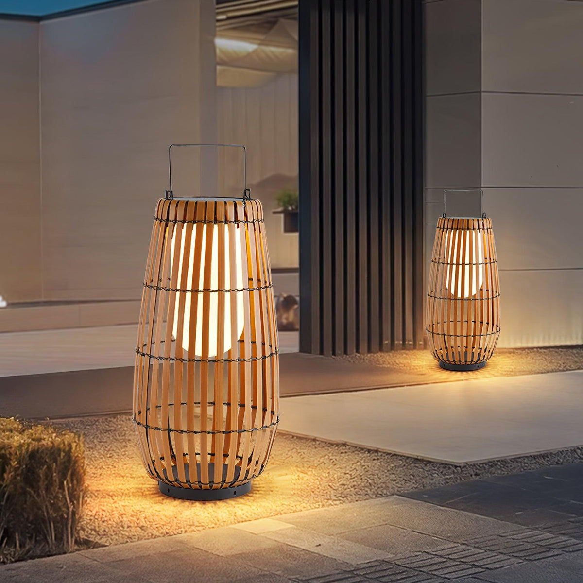 Veshael Tropic Braid Lantern Outdoor Lamp