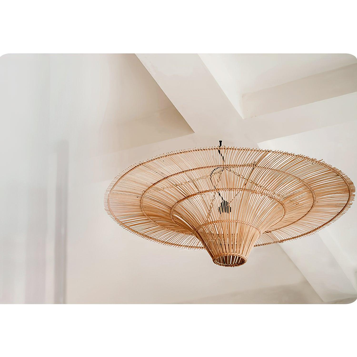 Caninella Chandelier Rattan Natural