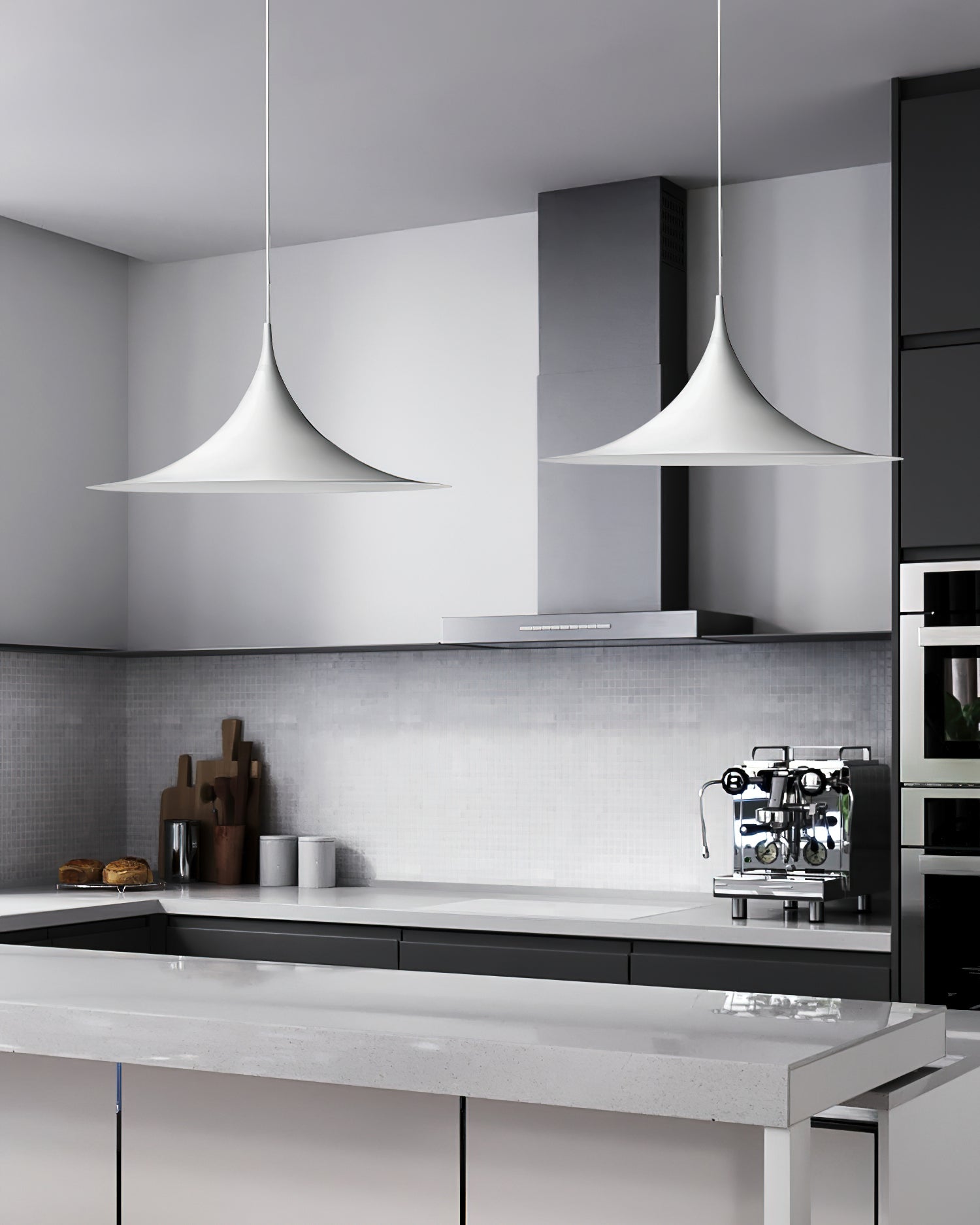 Pendant Lamp Slim Neck and Wide Flare Dining - Neutral Decor