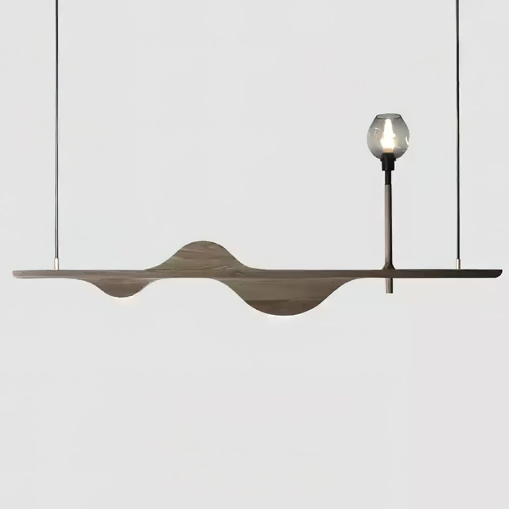 Cushais Wave Wood Pendant Light