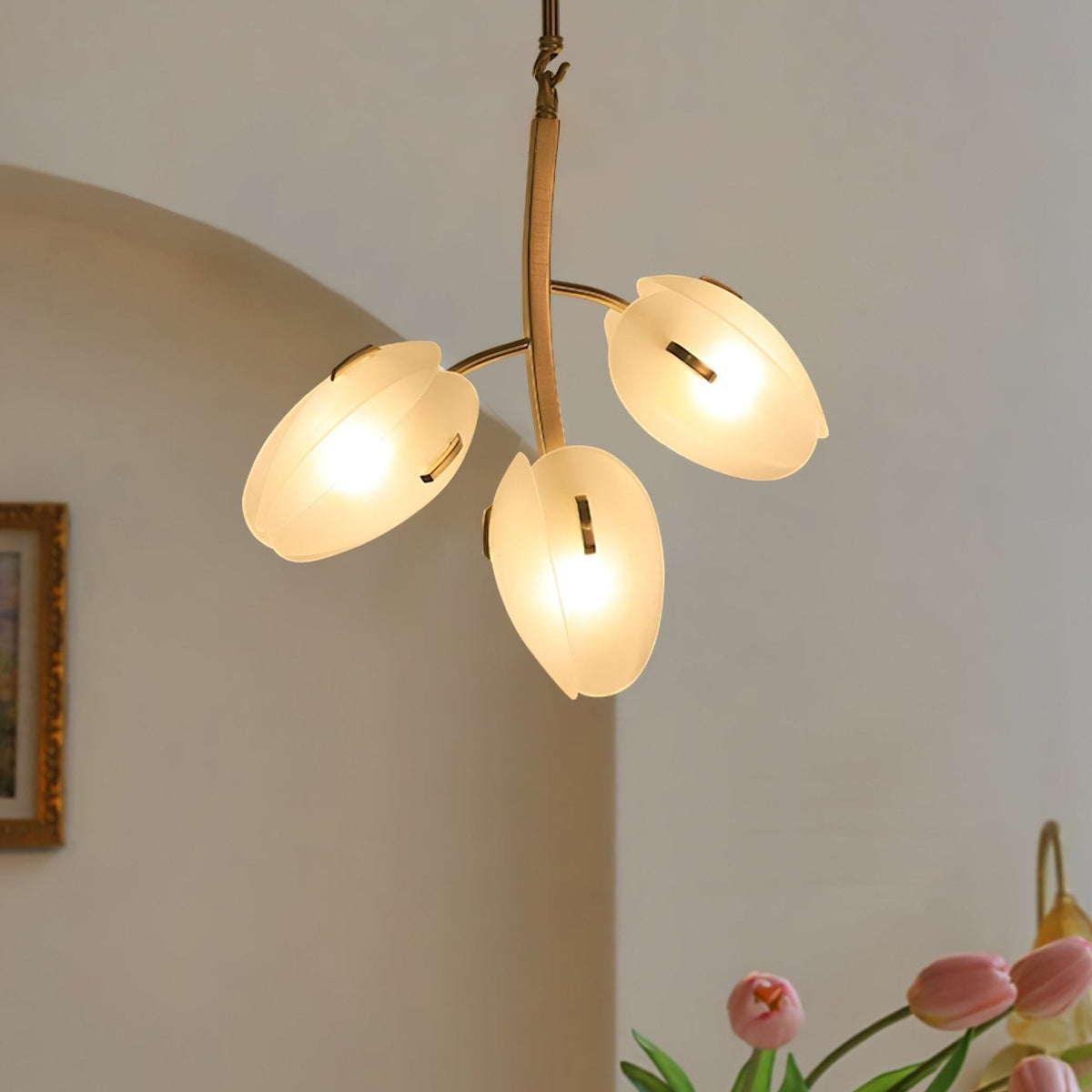 Blossom Contemporary Glass Chandelier
