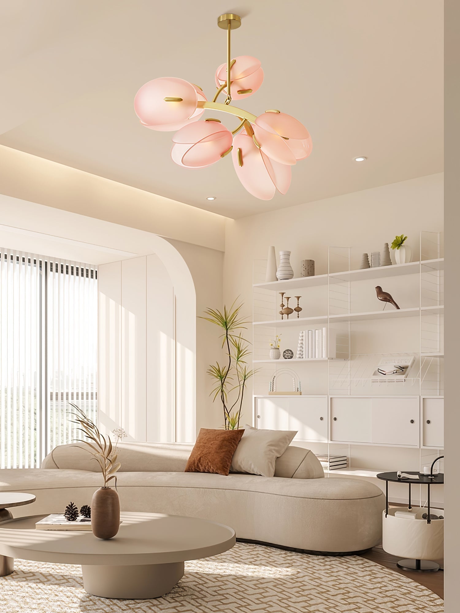 Blossom Contemporary Glass Chandelier