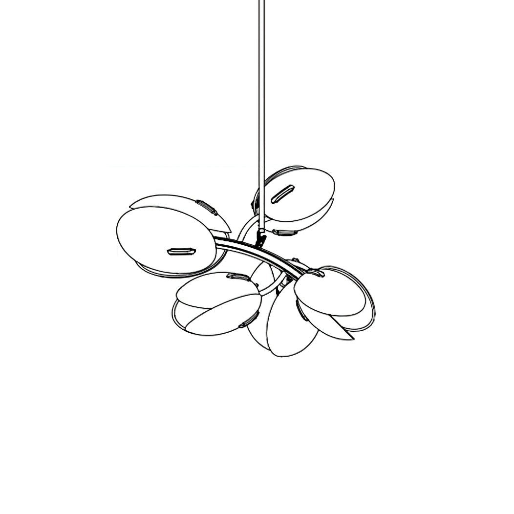 Blossom Contemporary Glass Chandelier