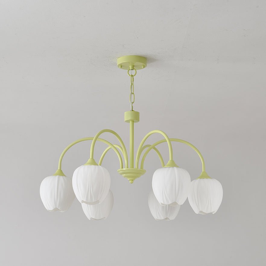 Fairmere Tulip Matcha Chandelier