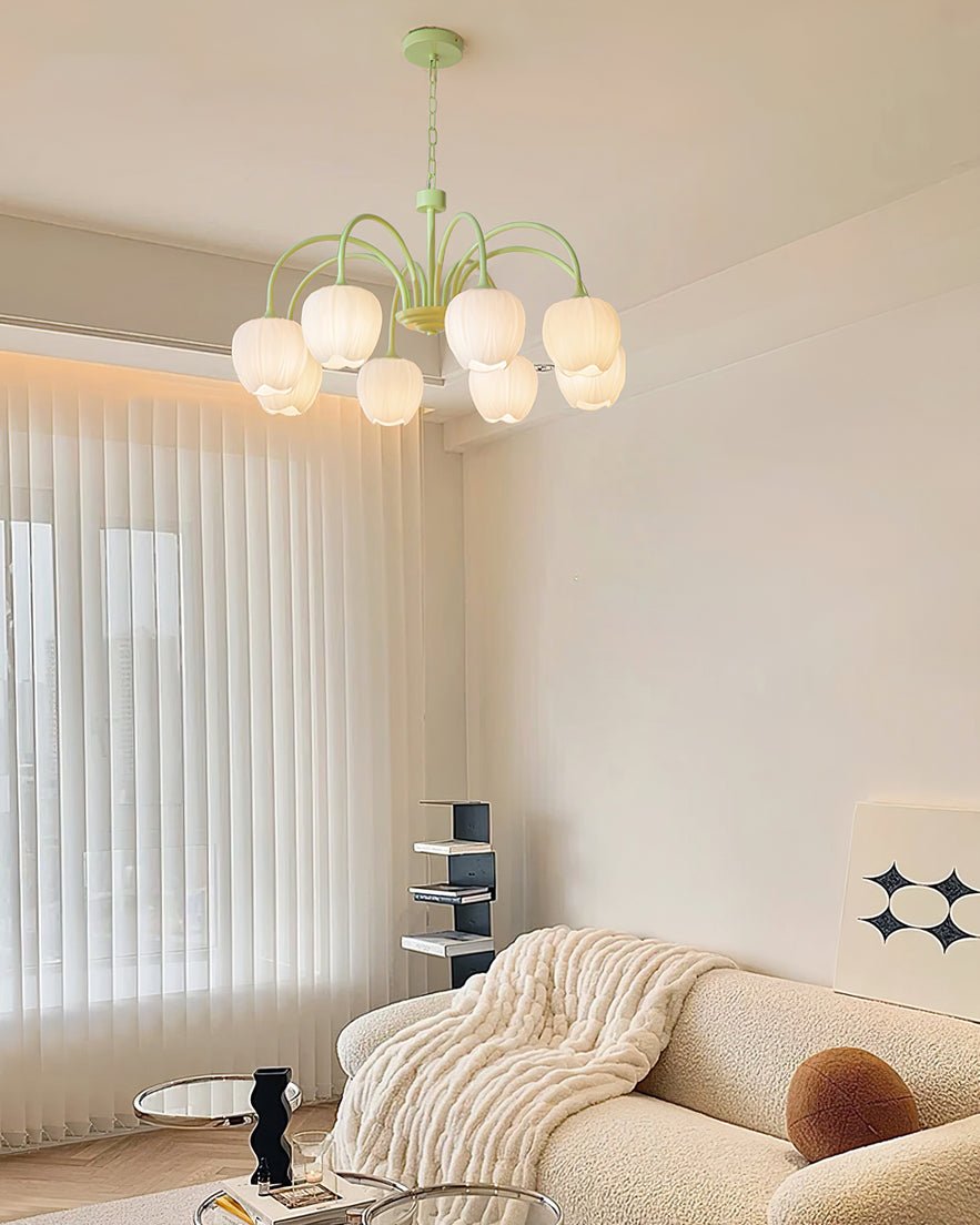 Fairmere Tulip Matcha Chandelier