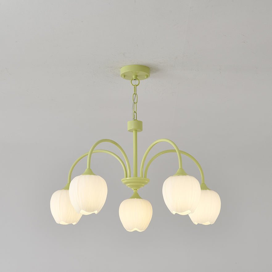 Fairmere Tulip Matcha Chandelier