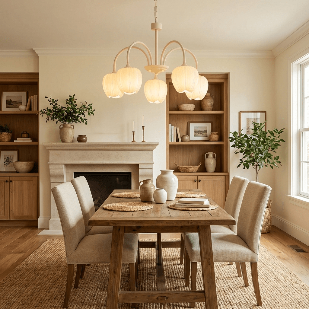 Fairmere Tulip Matcha Chandelier