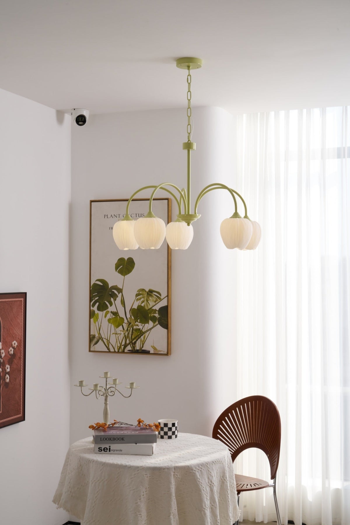 Fairmere Tulip Matcha Chandelier