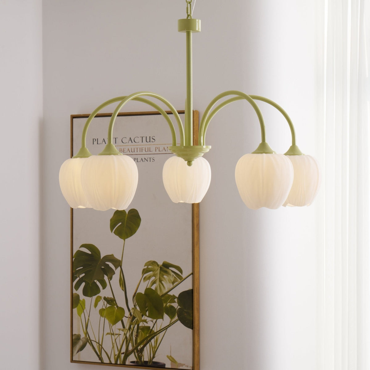 Fairmere Tulip Matcha Chandelier
