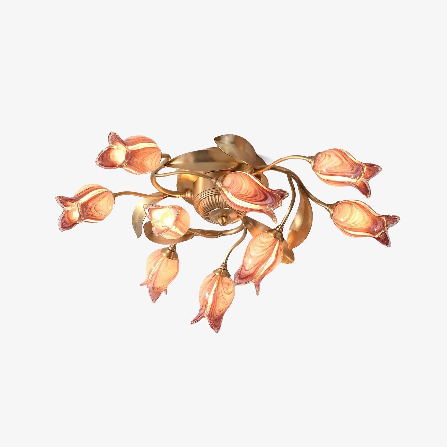 Vathaos Tulip Serenade Glass Ceiling Lamp
