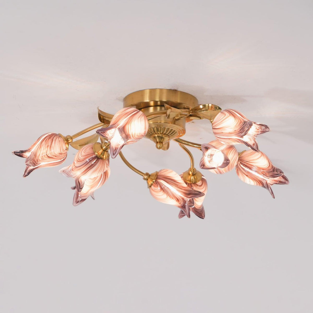 Vathaos Tulip Serenade Glass Ceiling Lamp