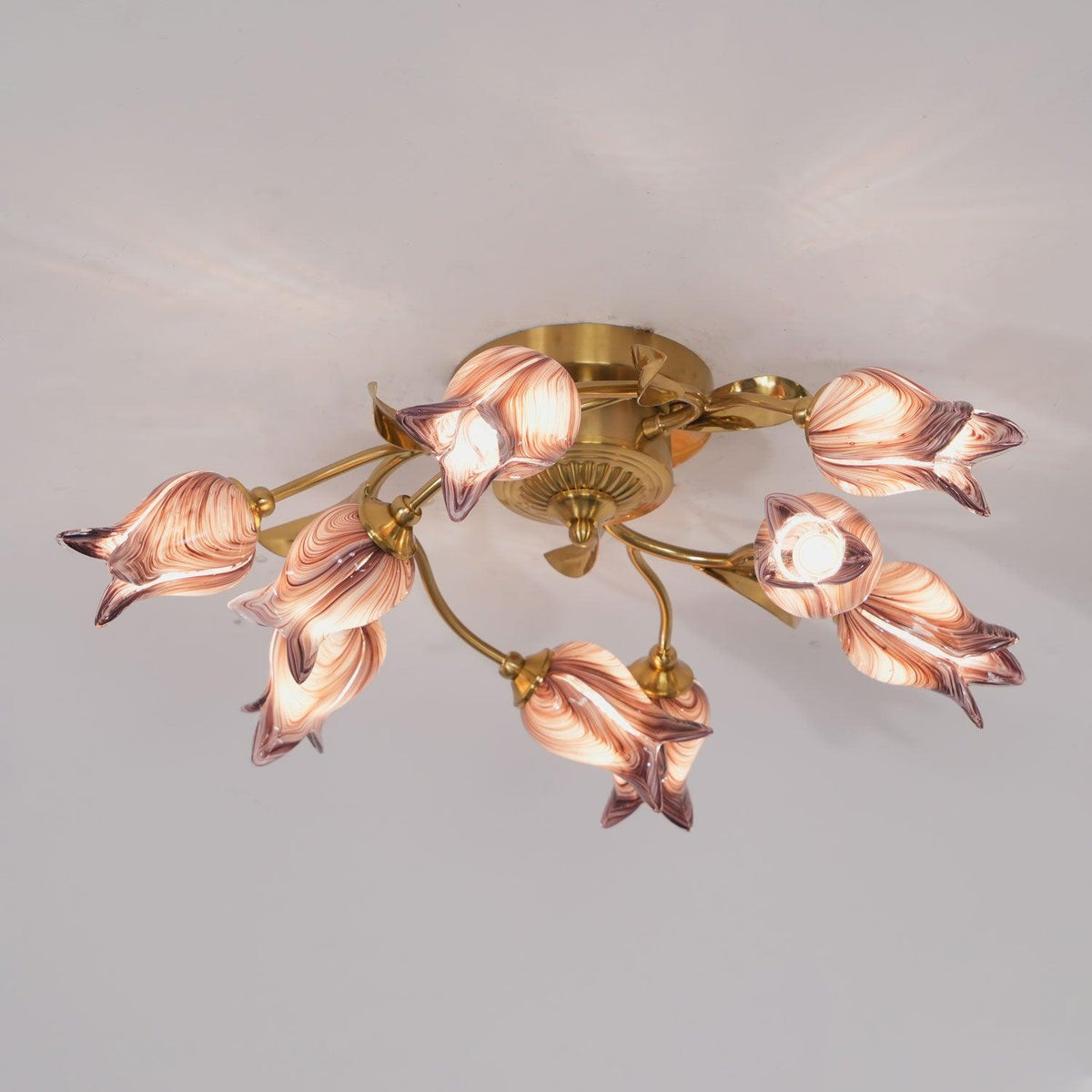 Vathaos Tulip Serenade Glass Ceiling Lamp