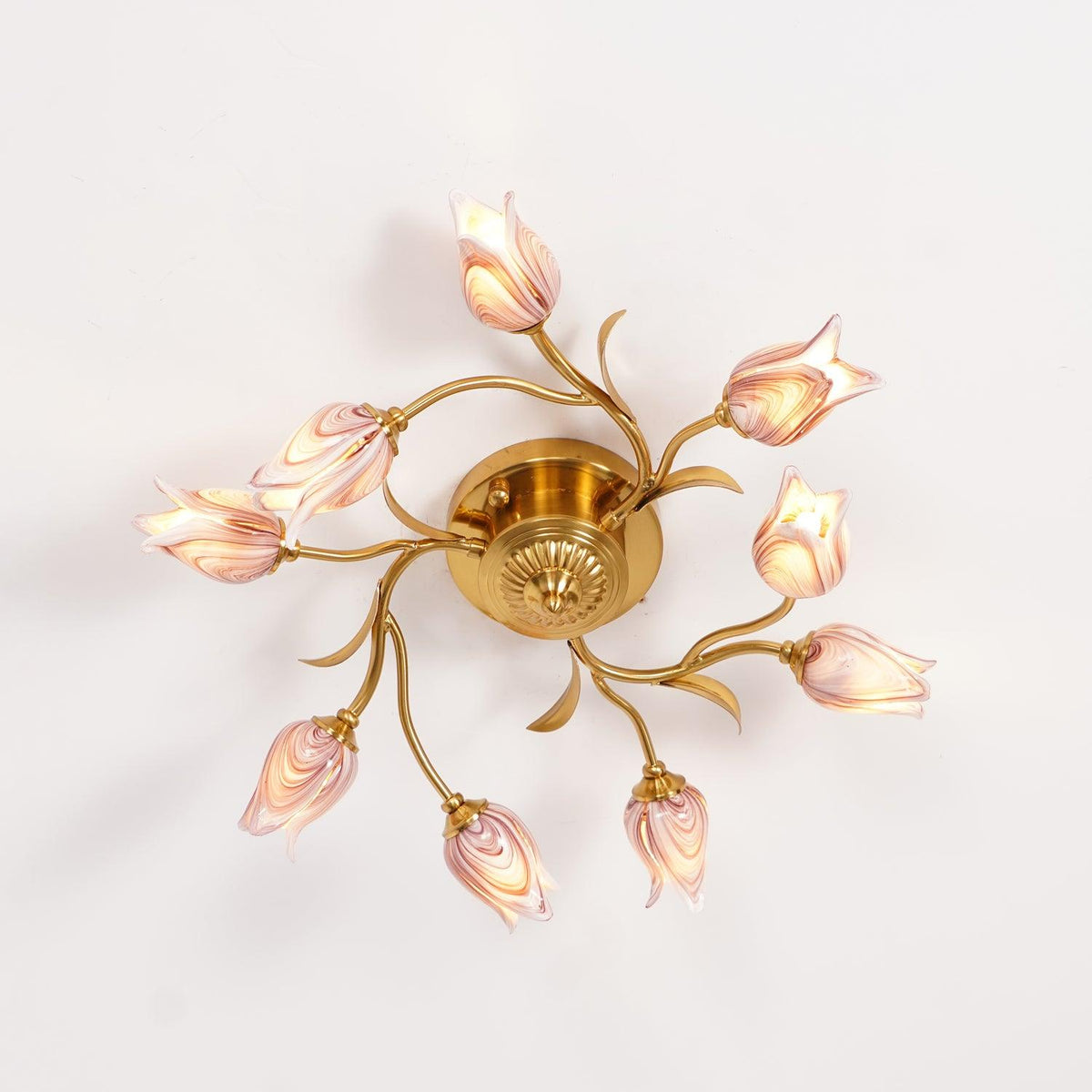 Vathaos Tulip Serenade Glass Ceiling Lamp